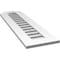 Ekena Millwork Octagonal Top Surface Mount PVC Gable Vent: Functional, w/ 3-1/2"W x 1"P Standard Frame, 12"W x 42"H GVPOT12X4201SF - alternate 5
